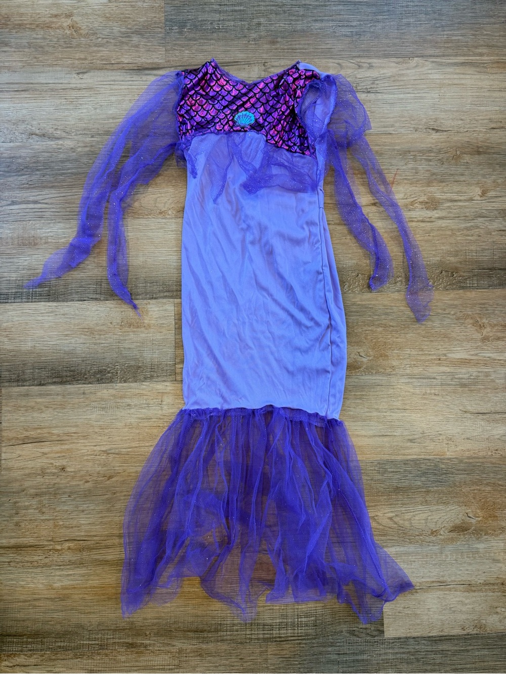 Purple Mermaid Halloween Costume Dress Size Medium